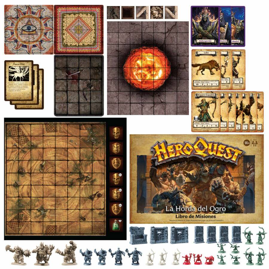 Hasbro Spanisches Brettspiel Heroquest The Ogre Horde Erweiterung