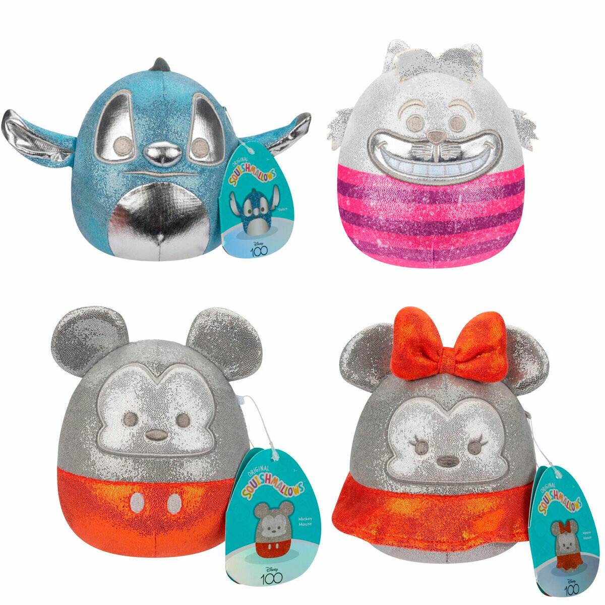 Squishmallows Disney 100th Anniversary Pack 4 Plü schtiere 12cm