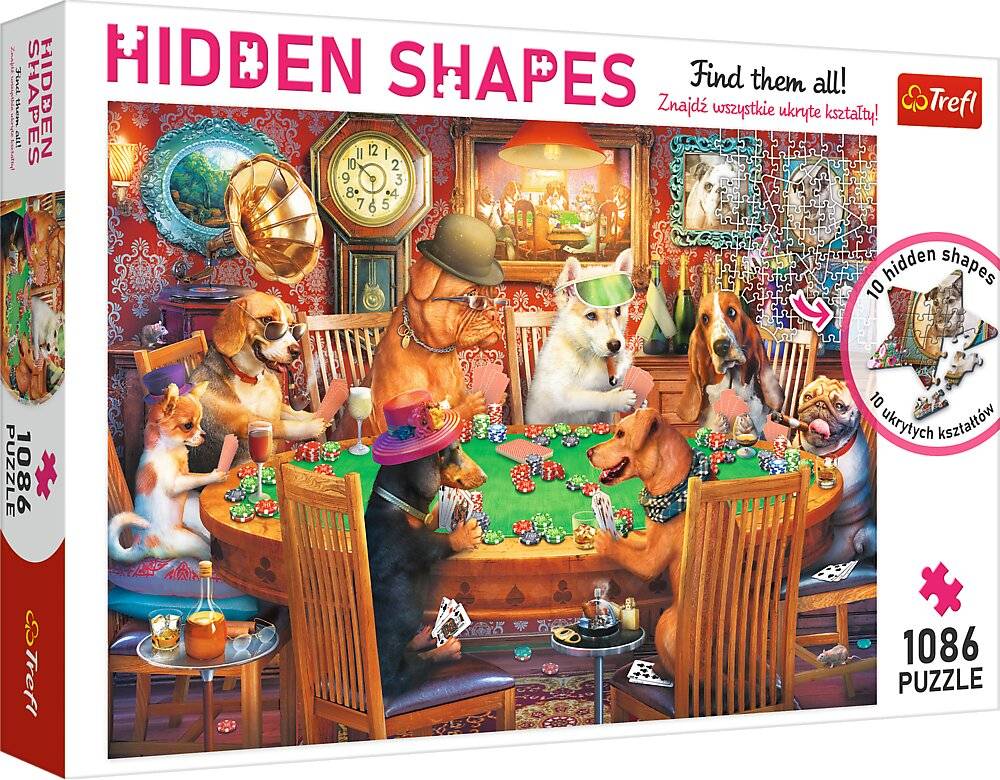 TREFL Puzzle Hidden Shapes: Spielabend 1086 Teile