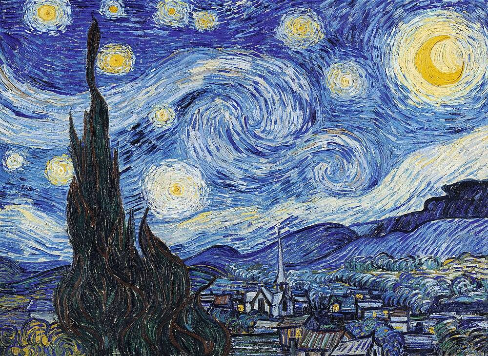 TREFL Holzpuzzle Art: Vincent van Gogh - Sternennacht 200 Teile