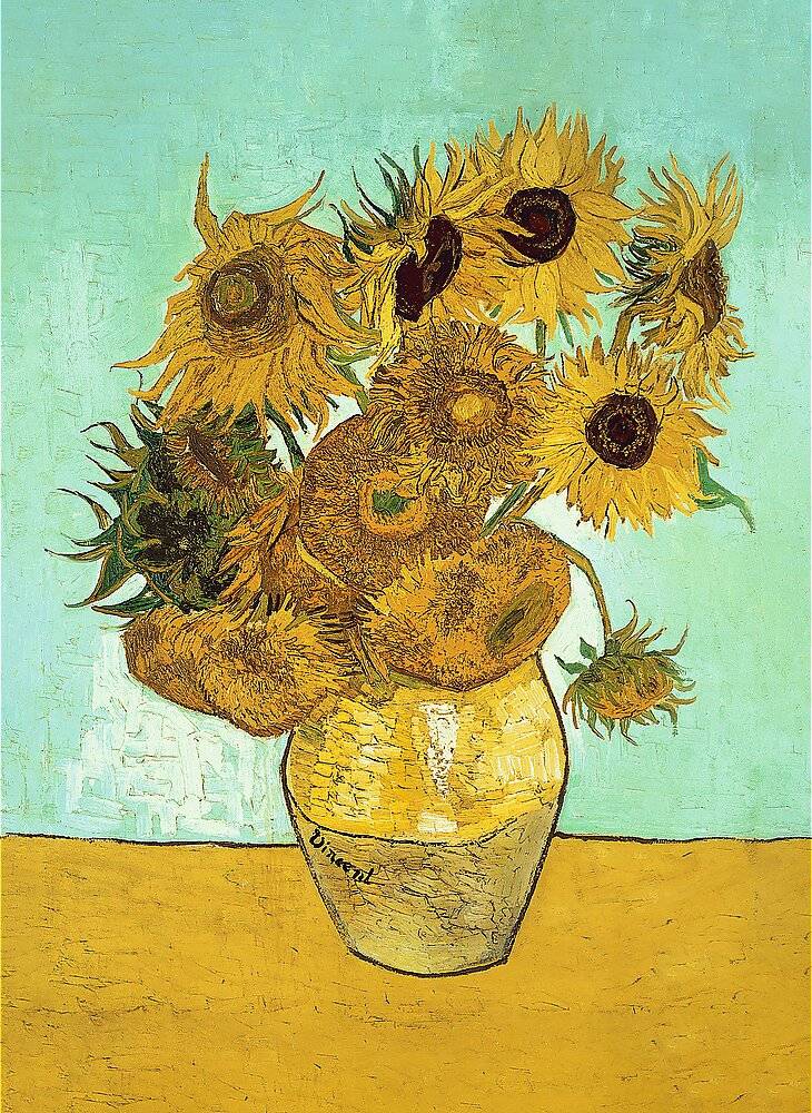 TREFL Holzpuzzle Art: Vincent van Gogh - Sonnenblume 200 Teile