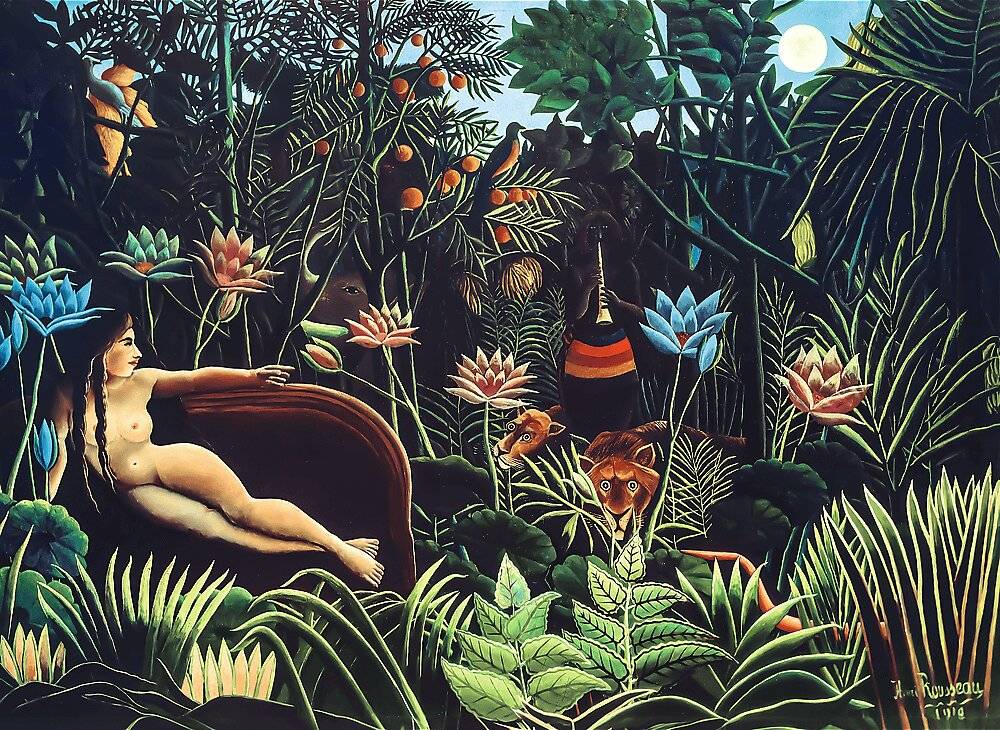 TREFL Holzpuzzle Art: Henri Rousseau - Der Traum 200 Teile
