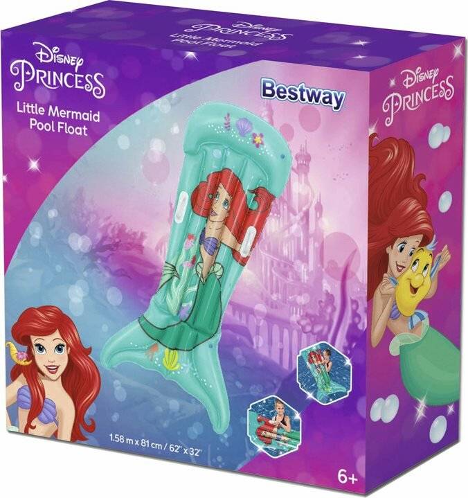 BESTWAY Aufblasbarer Liegestuhl Kleine Meerjungfrau