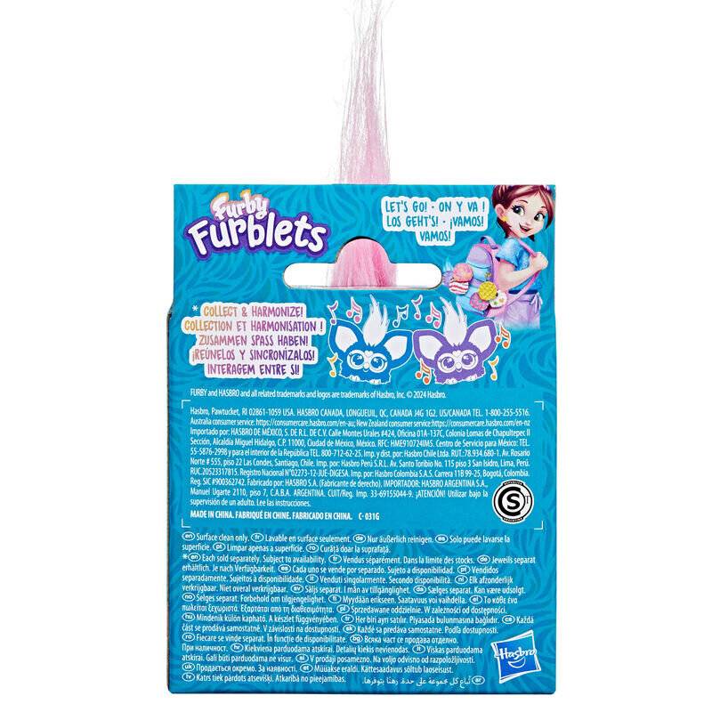 Furby Furblets Bub-Lee Mini elektronisches Plüschspielzeug Pink 3+