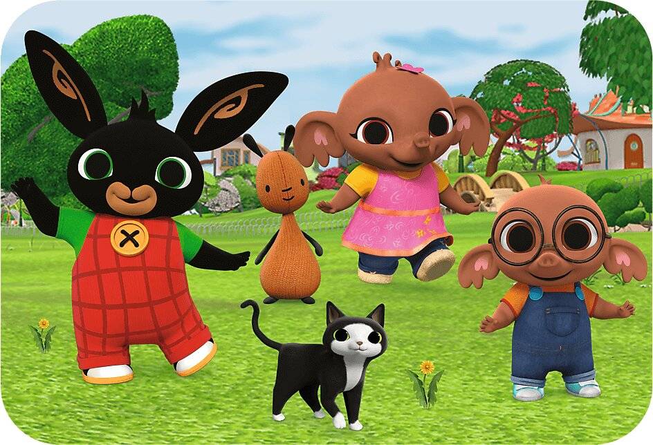 TREFL Bing Holzpuzzle: Bing treffen 24 Teile