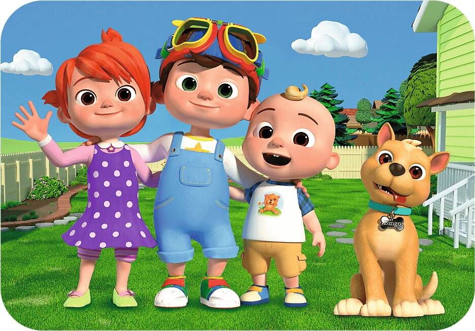 TREFL Cocomelon Holzpuzzle: Happy Cocomelon 24 Teile