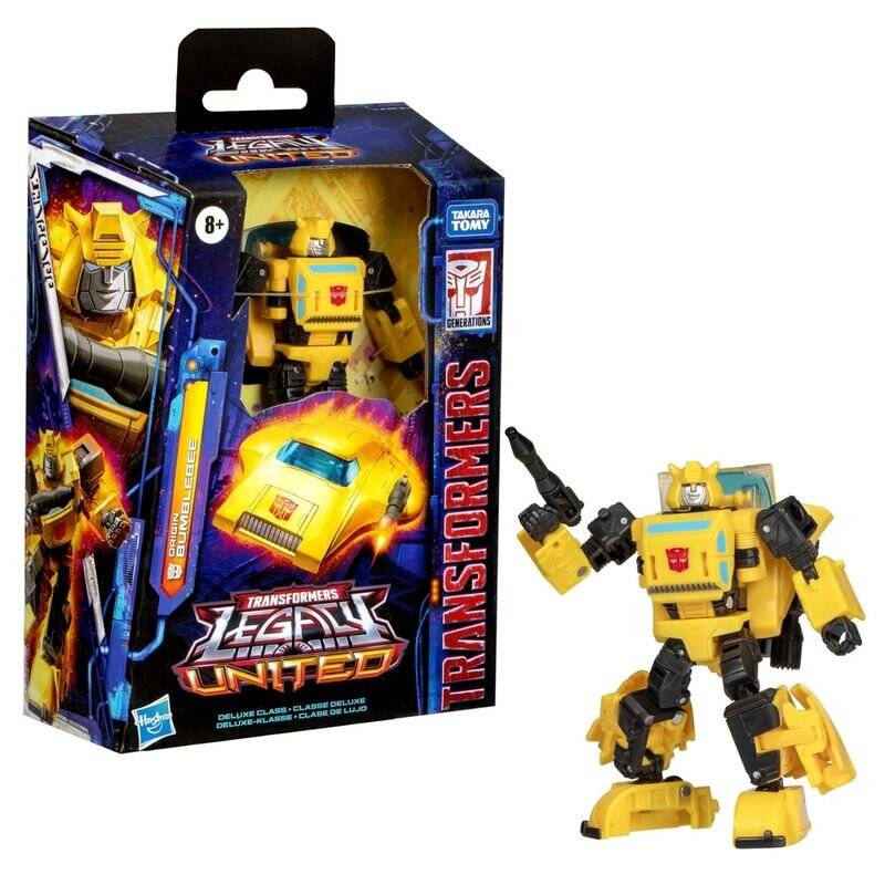 Transformers Legacy Deluxe-Klasse Origin Bumblebee Action-Figur 8+