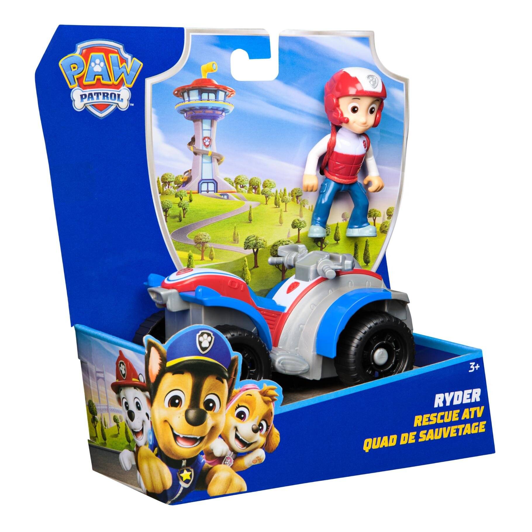 PAW PATROL Quad-Fahrzeug mit Ryder-Figur Fahrzeug Spielzeugauto ab 3 Jahren