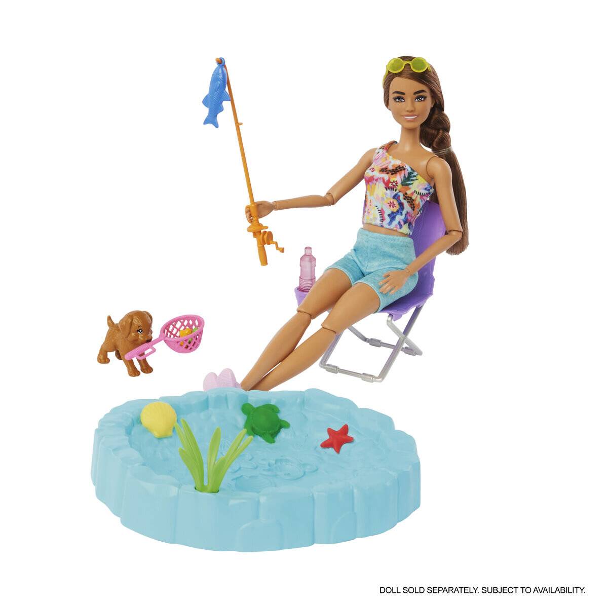 Barbie Super Abenteuer-Camper Spielset mit Dachzelt