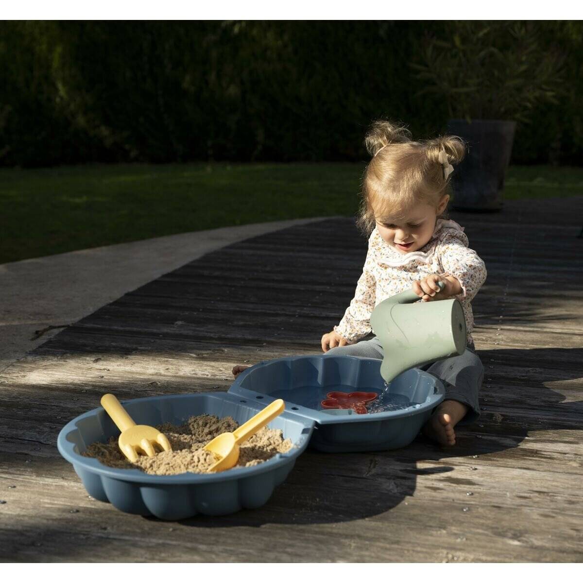 Smoby Life Doppel-Sandspielmuschel, Gartenspielgerä t