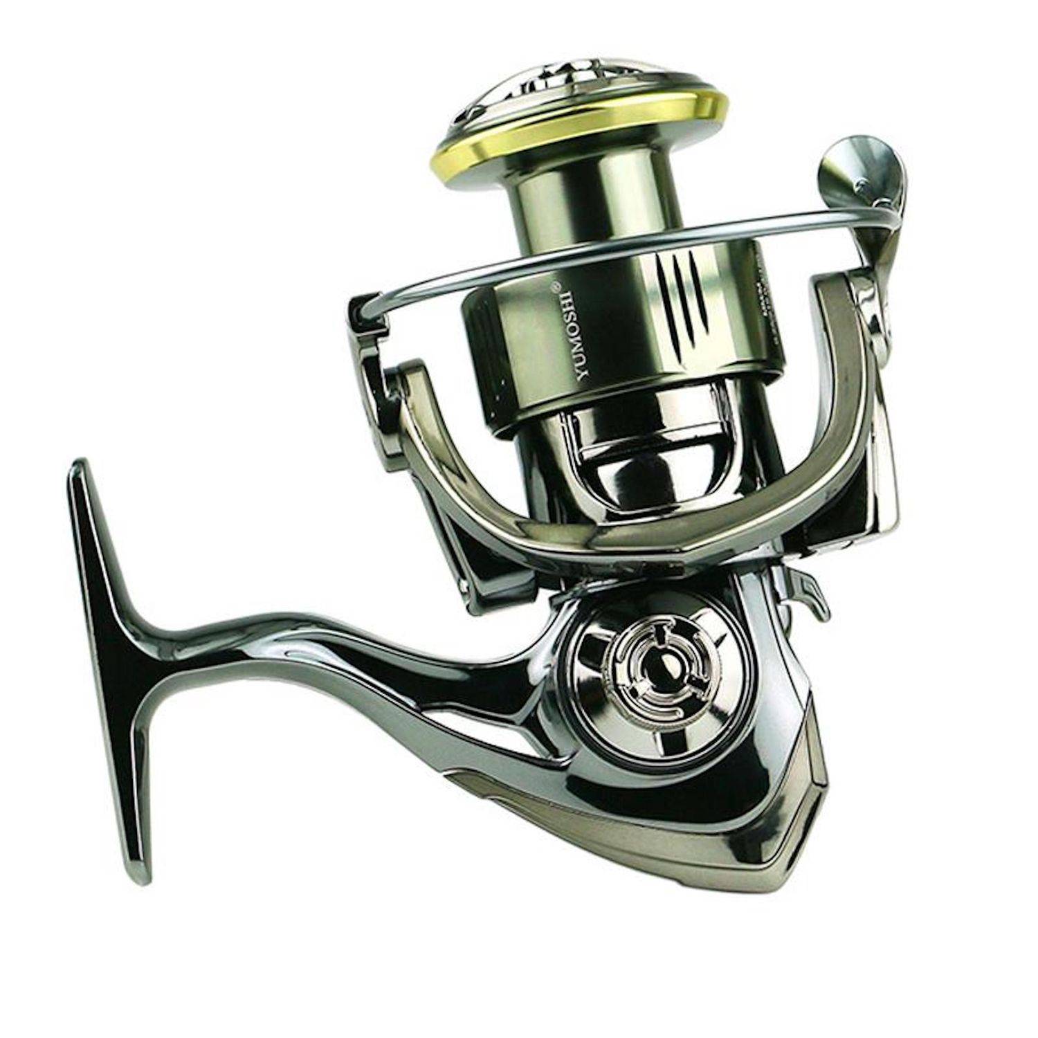 YUMOSHI SE2500 Angelrolle Spinnrolle Dual Handle Zero-Gap 5,2:1 Kompakt