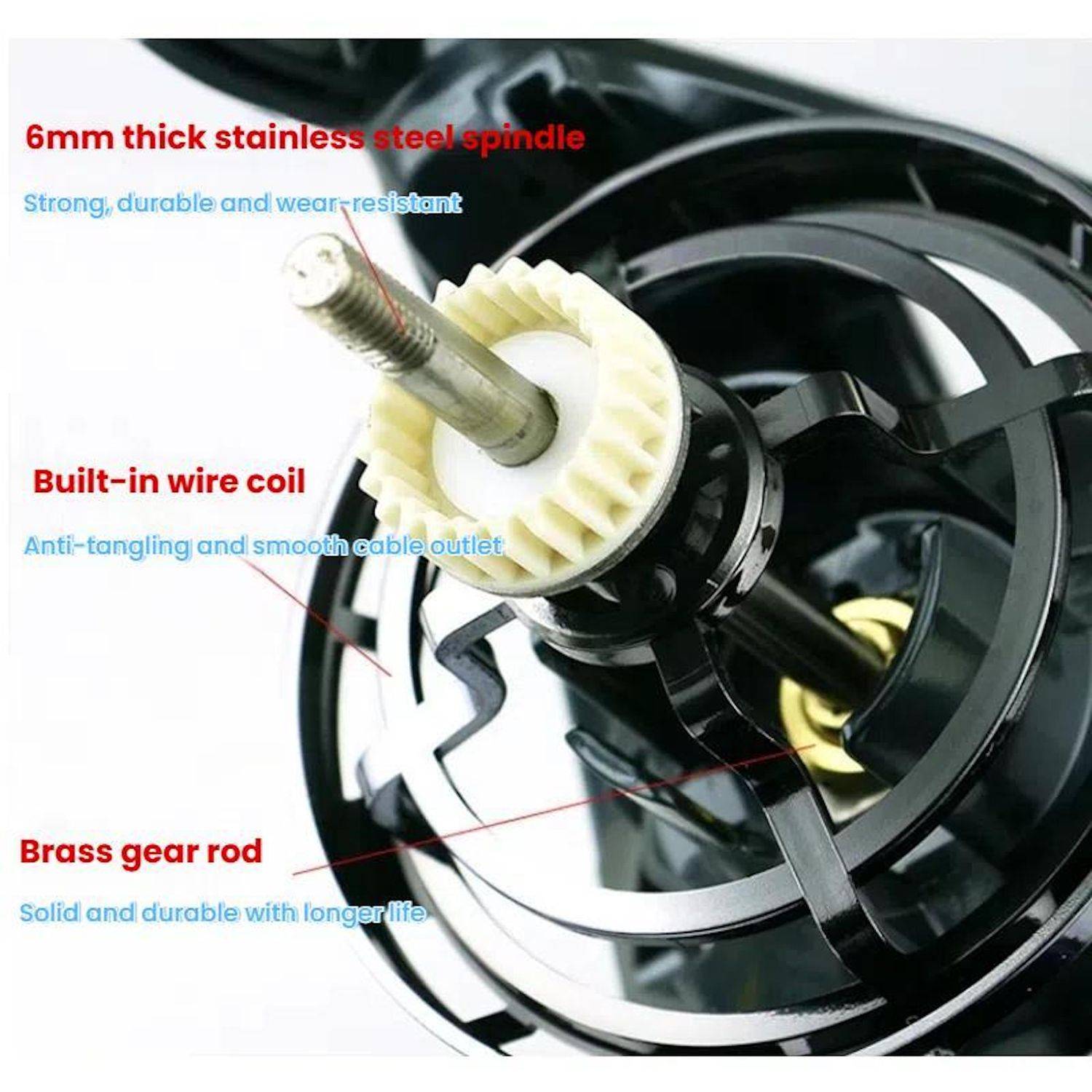 YUMOSHI TC14000 Angelrolle Spinnrolle Vollmetall Zero-Backlash 4,7:1 Großfisch