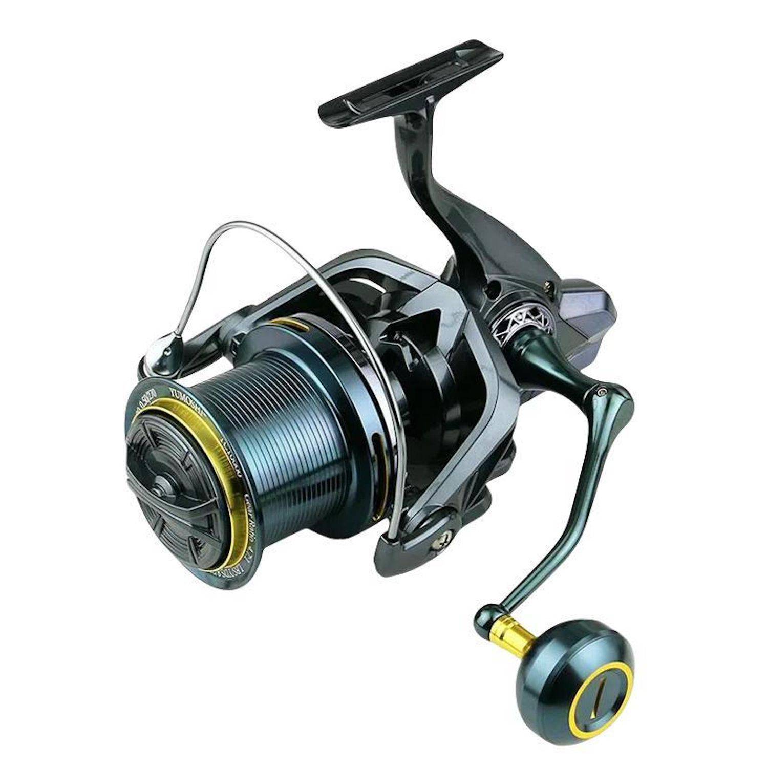 YUMOSHI TC14000 Angelrolle Spinnrolle Vollmetall Zero-Backlash 4,7:1 Großfisch