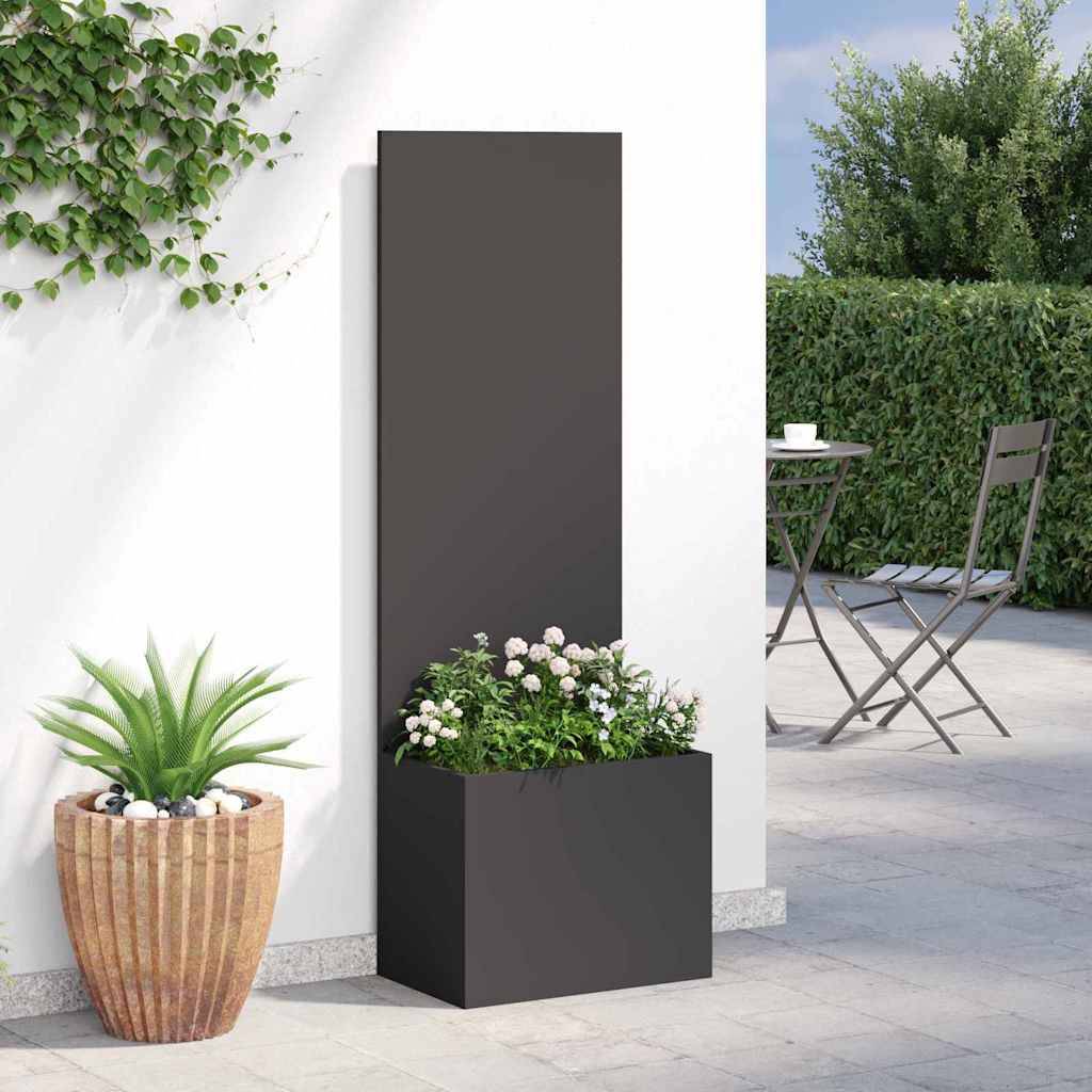 vidaXL Garten Sichtschutz-Leinwand Schwarz 50 x 140 cm