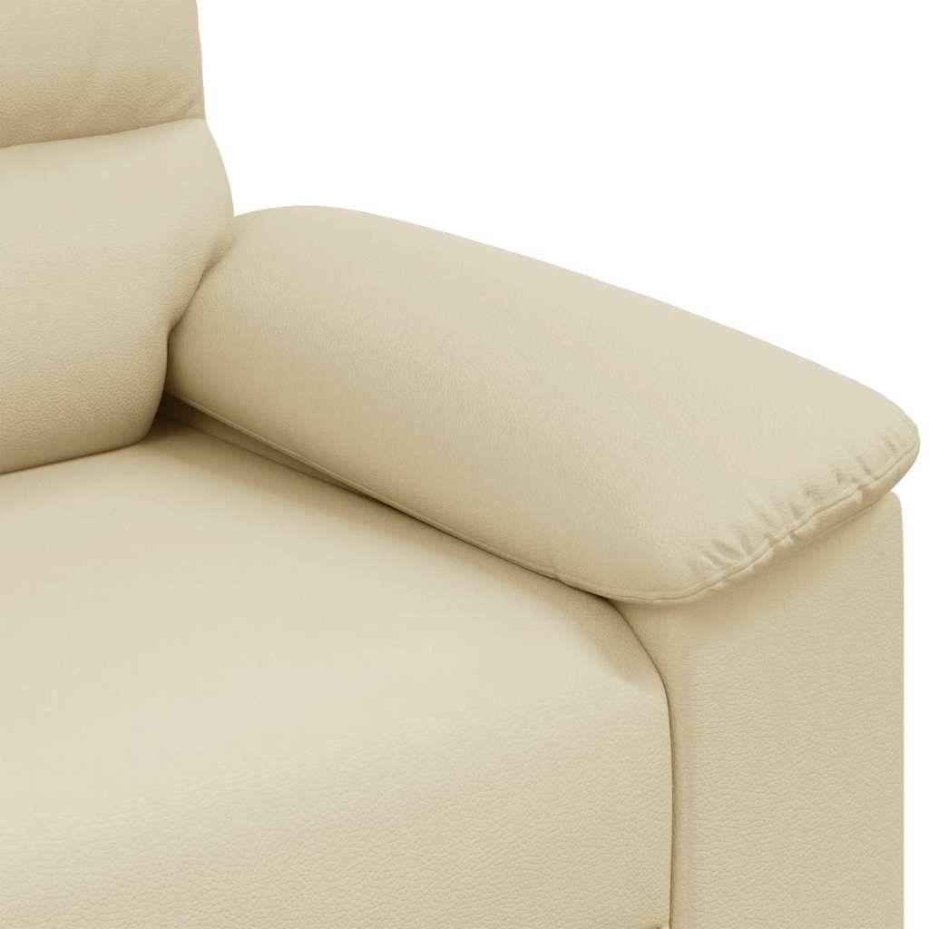 vidaXL 2-Sitzer-Sofa Creme 160x81x84 cm Kunstleder