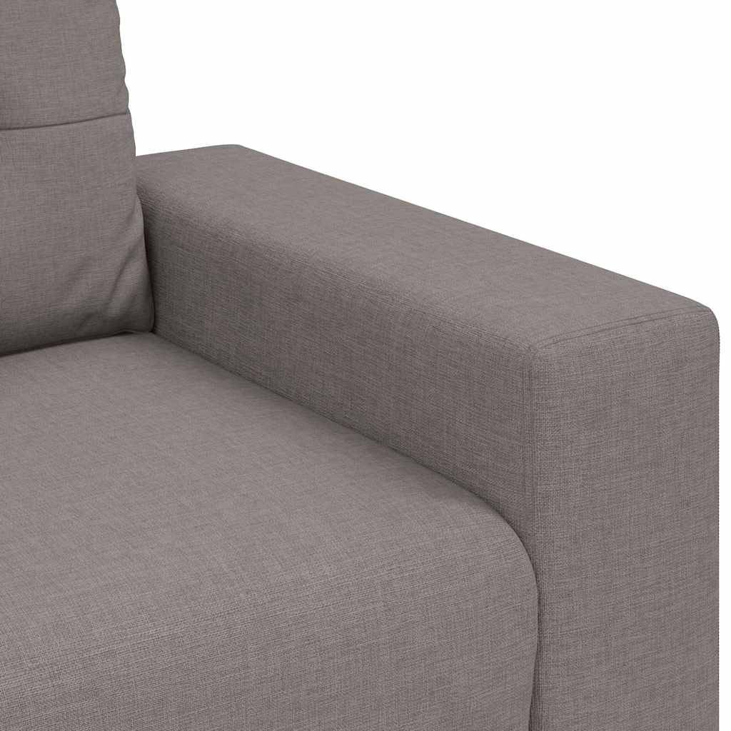 vidaXL Loveseat-Sofa Taupe 160x77x82 cm Stoff