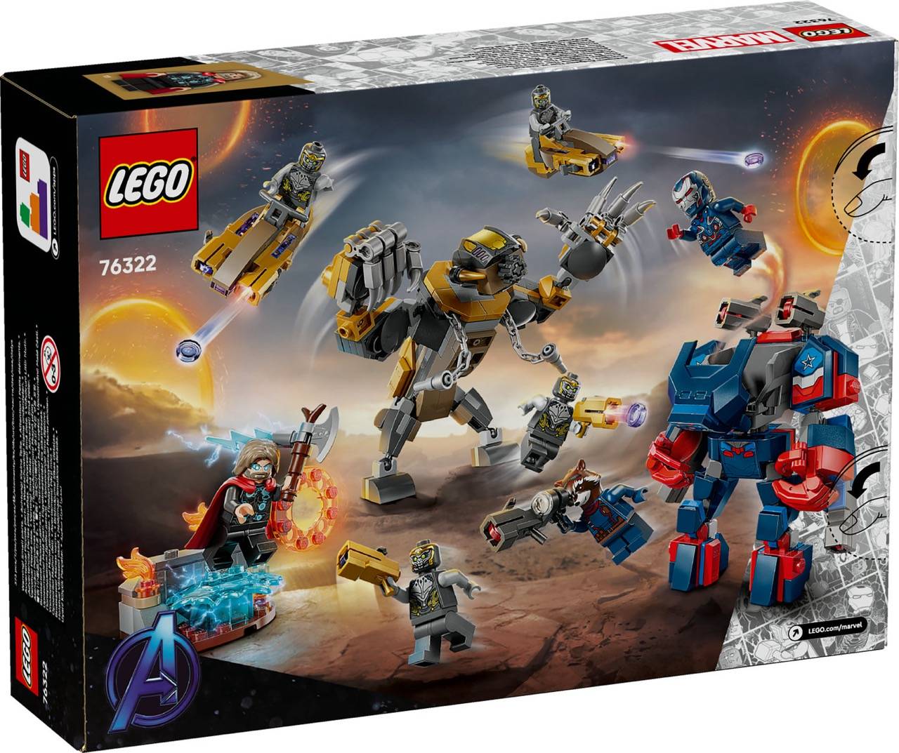 LEGO® 76322 Marvel Super Heroes - Avengers: Endgame Thor vs. Chitauri