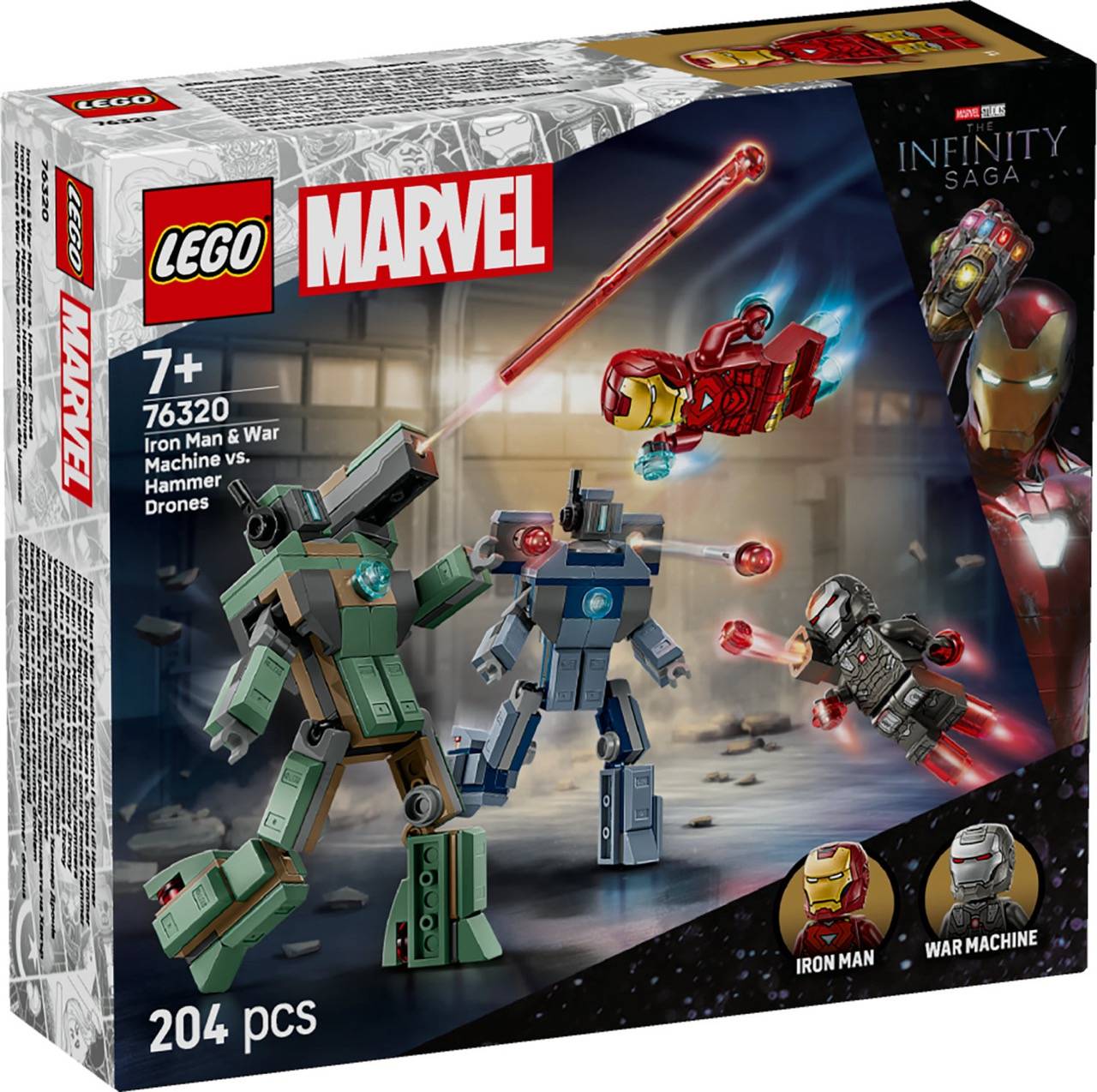 LEGO® 76320 Marvel Super Heroes - Iron Man & War Machine vs. Hammer-Drohnen
