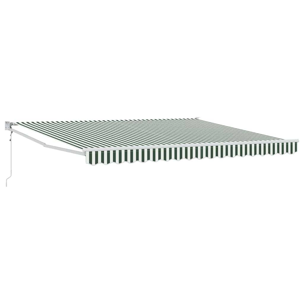 vidaXL Elektrische ausziehbare Markise Grün 400 x 300 cm