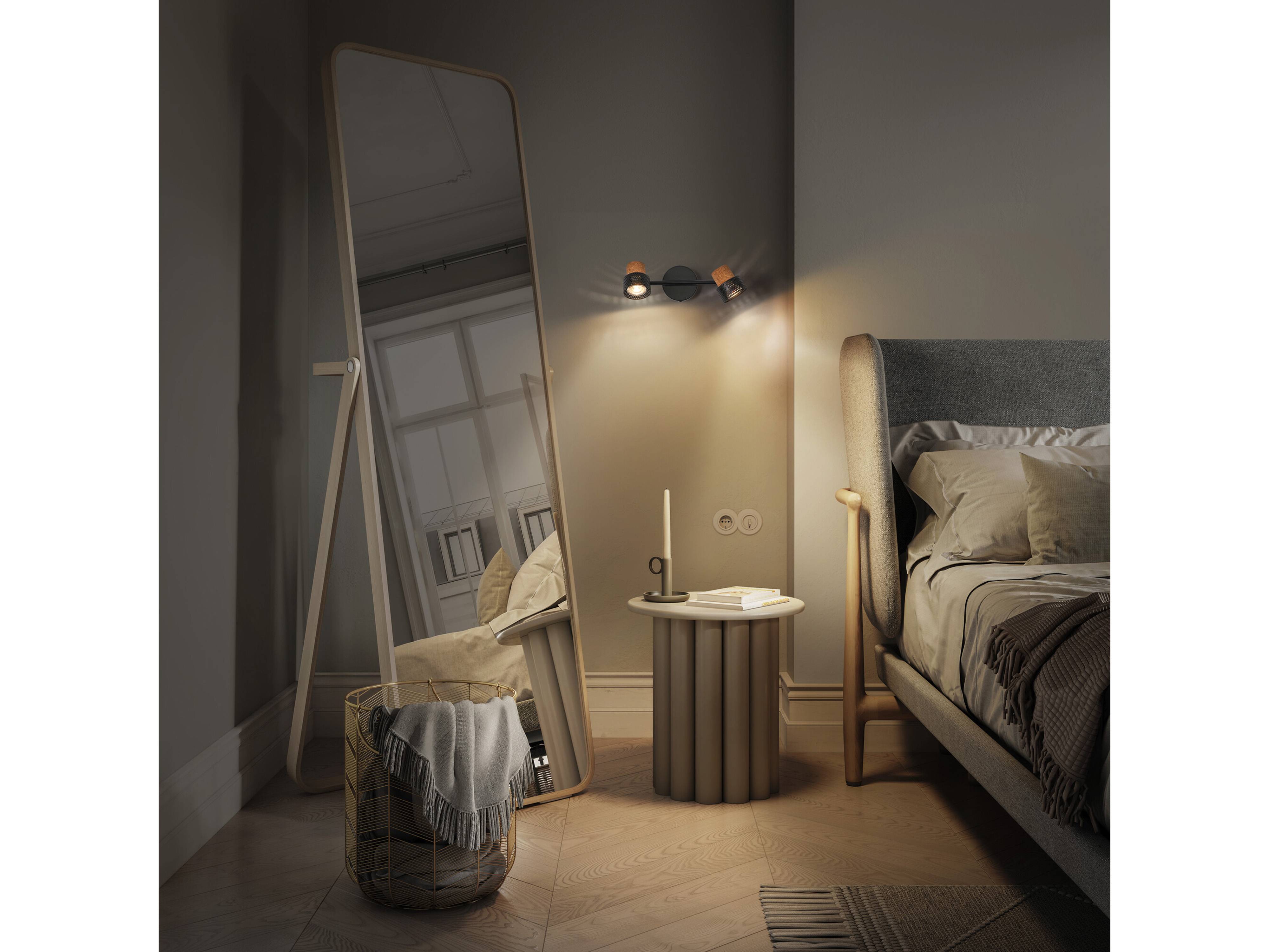 OSRAM LED-Deckenleuchte, GU10, 6,8 W, 460 lm, 2700 K, 2-Spot-Leuchte, dimmbar