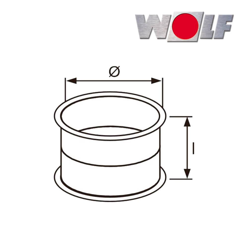 Wolf Schiebestück TLHD 40 zum Ausgleich von Maßunterschieden - 2526040