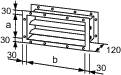 Wolf Jalousieklappe K2 für Kanal für TLHD 63, 245x700mm, verzinkt - 2575269