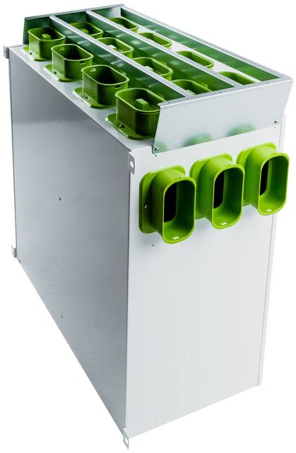 Wolf Luftverteiler DN160 für CWL-F-150 2x9 Stutzen DN63 mit je 5 Rohrkappen - 2577842