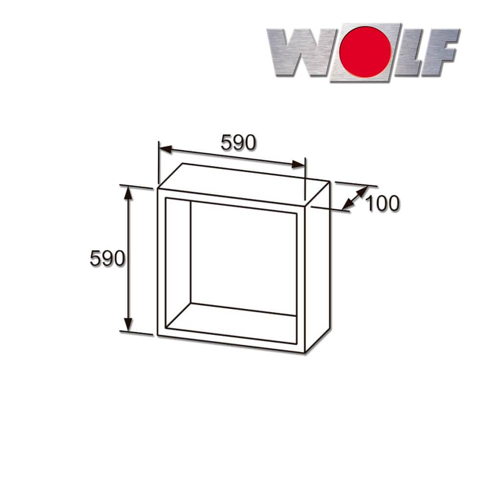 Wolf Anbaurahmen gedämmt für TLHD 40/63 - 6511595