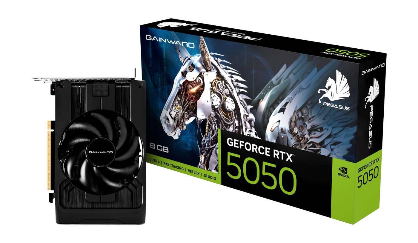 Gainward RTX5050 Pegasus 8GB GDDR6 HDMI 3xDP Multimedia-Technik Grafikkarten NVIDIA