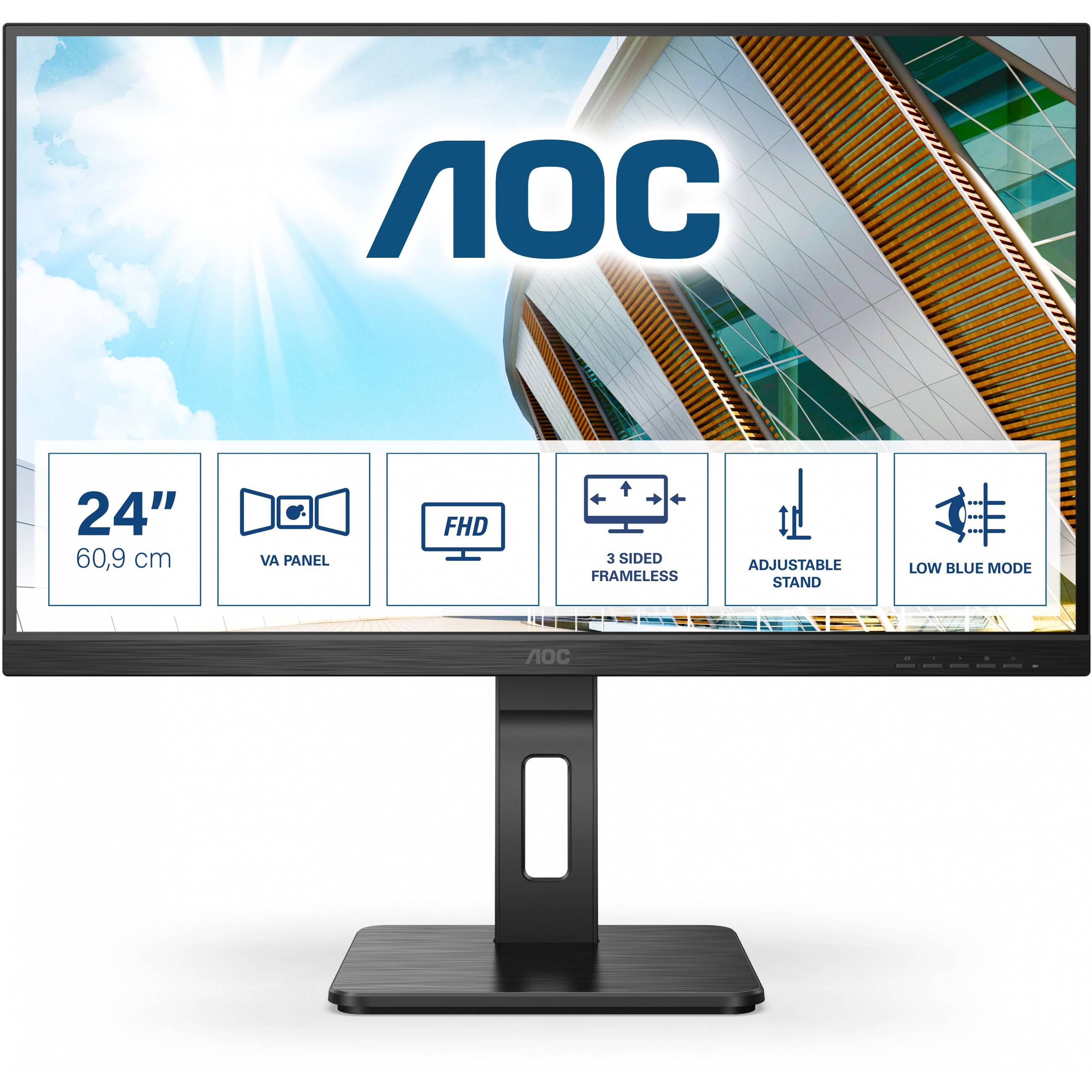 AOC P2 24P2QM LED display Eingabe / Ausgabe Bluetooth, DAC und Kopfhörer-Verstärker