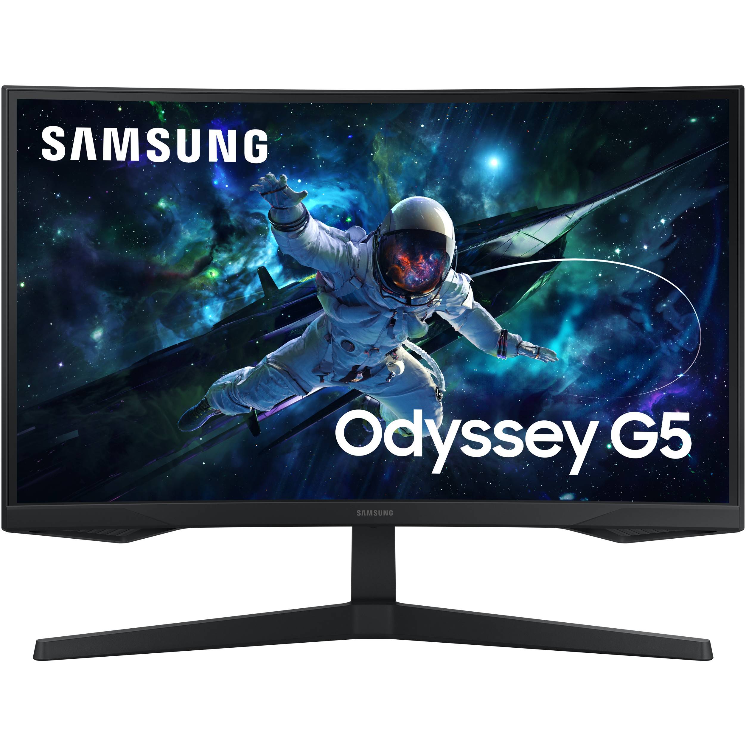 68.6cm/27 (2560x1440) Samsung Odyssey G5 S27CG552EU 16:9 QHD Curved 1ms 165Hz HDR10 HDMI DP Black