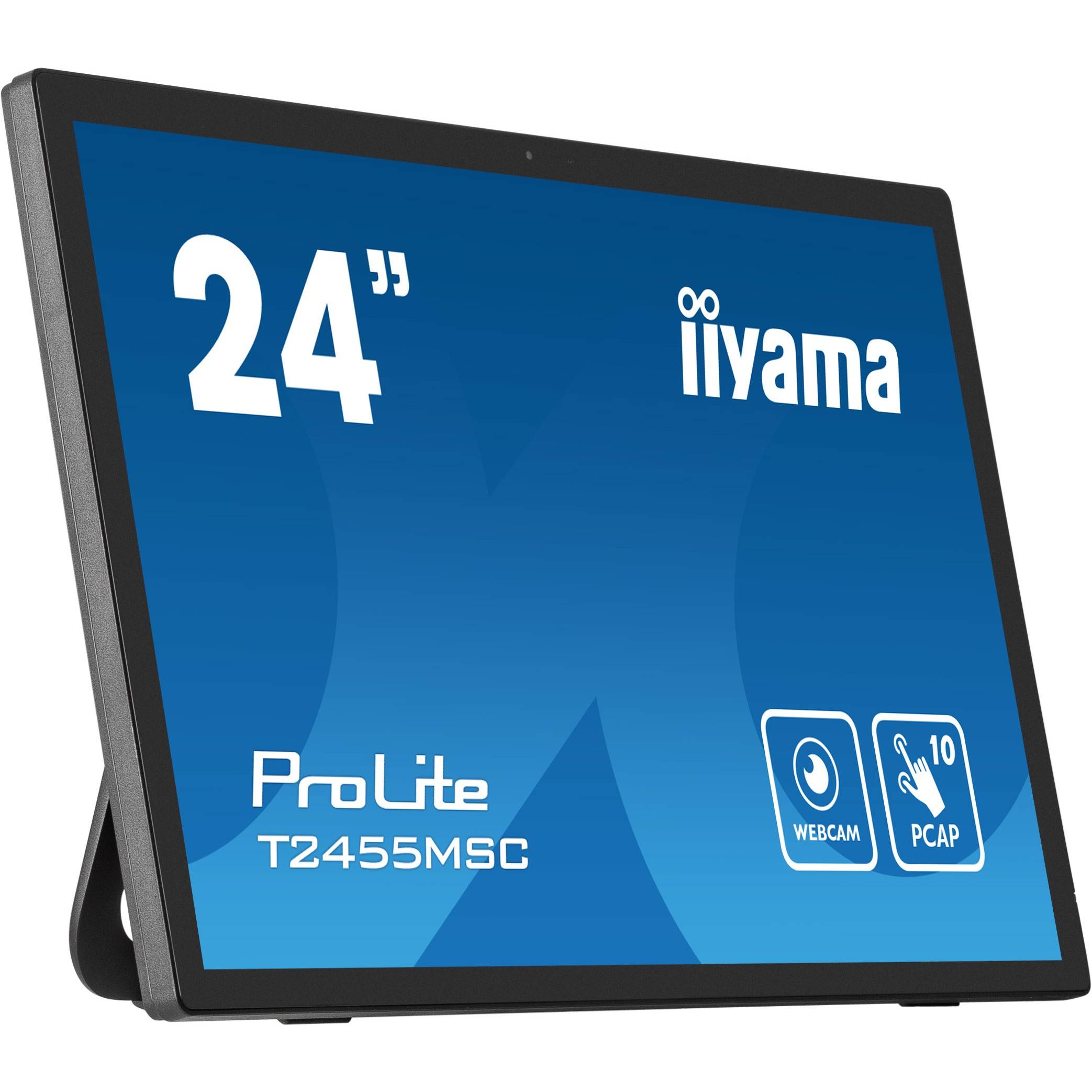 60.5cm/24'' (1920x1080) iiyama ProLite T2455MSC-B1 16:9 FHD IPS Touch 5ms HDMI DP USB Speaker Black