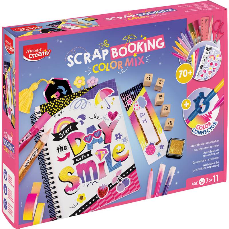Maped Creativ Scrapbooking-Set COLOR MIX, 70-teilig
