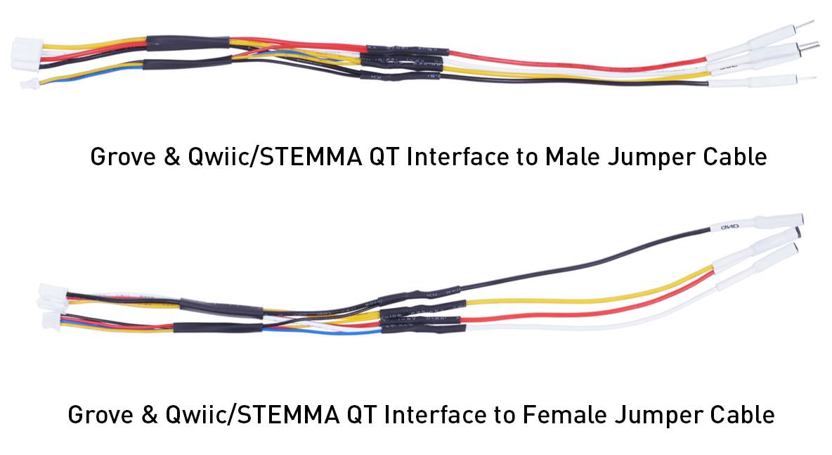 Seeed Studio Grove Qwiic STEMMA QT Interface to Male/Female Jumper Cables