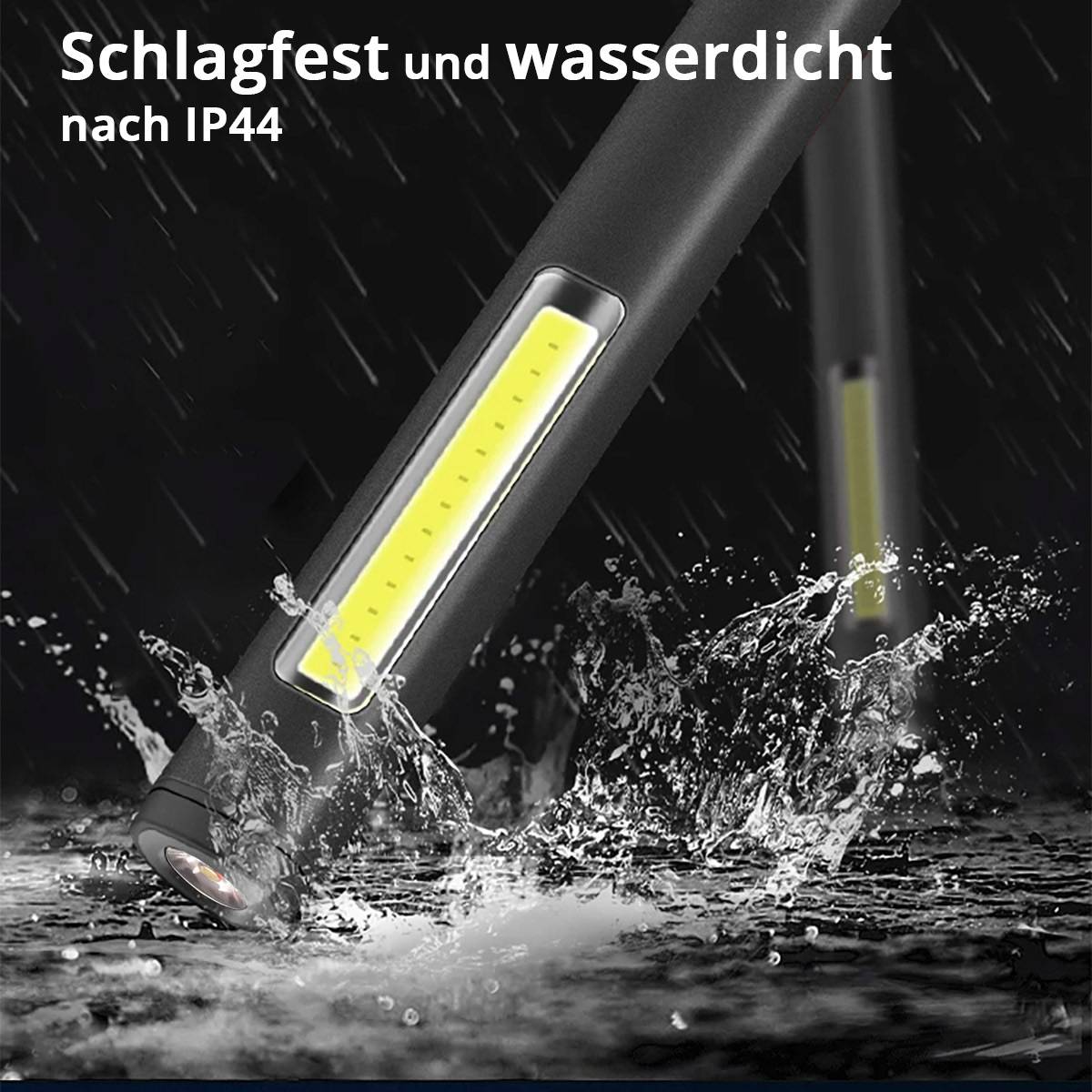 STAHLWERK LED-Arbeitsleuchte Stablampe 600 mAH magnetische LED-Werkstattlampe