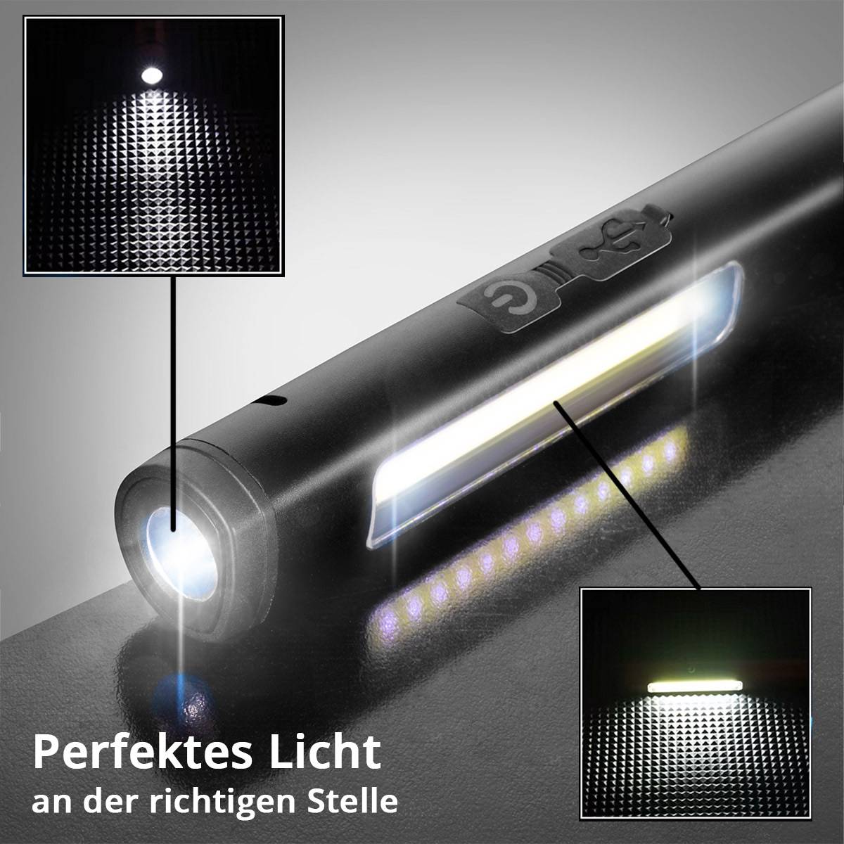 STAHLWERK LED-Arbeitsleuchte Stablampe 600 mAH magnetische LED-Werkstattlampe