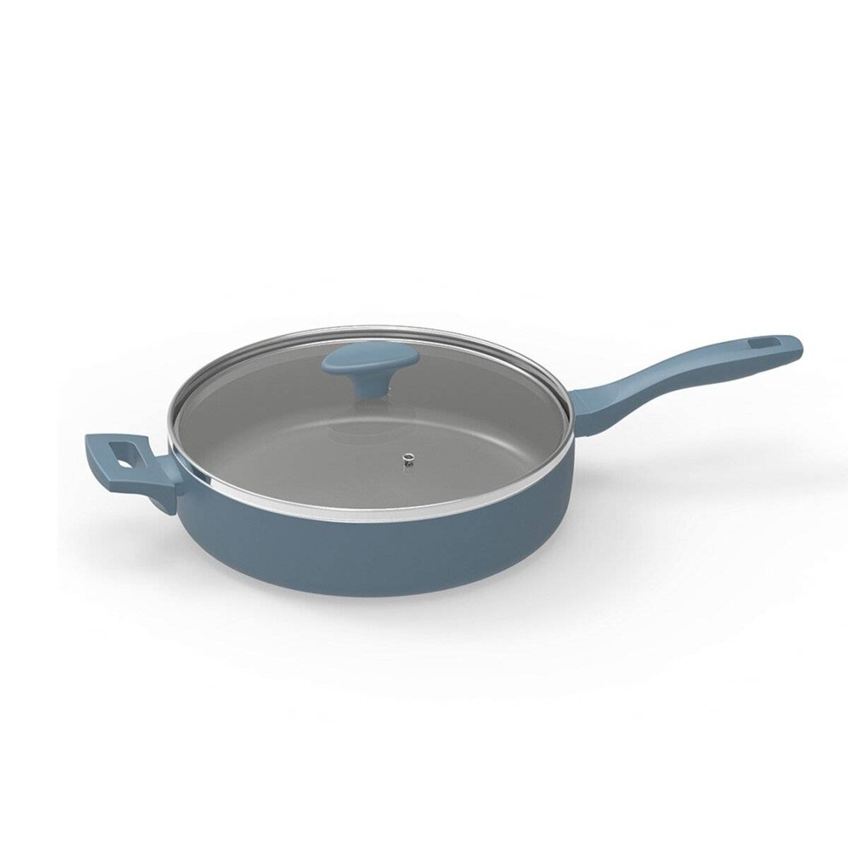 Michelino Alythia Schmorpfanne mit Glasdeckel - 28 cm in Blau