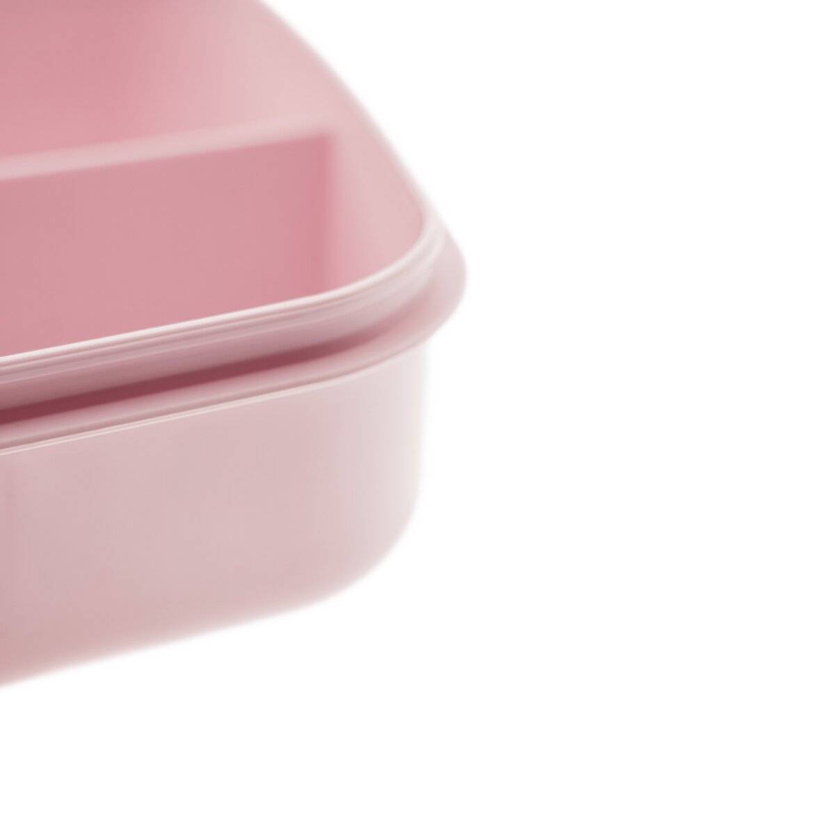 Michelino Vorratsdose mit Trennwand Brotdose – 1100 ml Frischhaltedose rechteckig Rosa