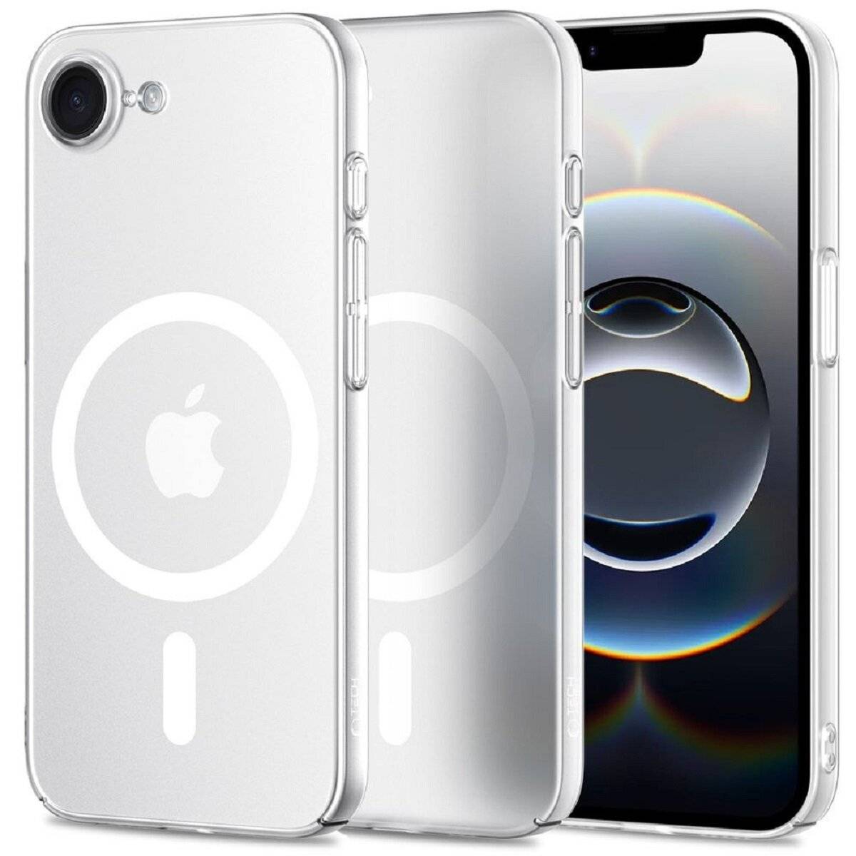 Tech-Protect MagSlim Bumper Handyhülle – Schlankes Case kompatibel mit iPhone 16e (SE 4 2025) Weiß