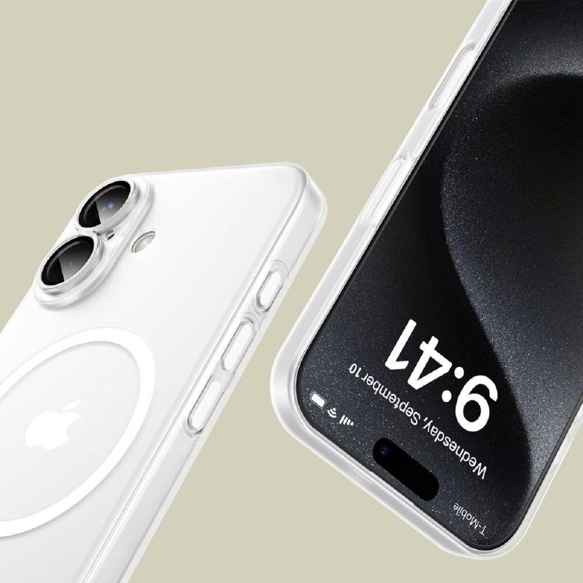 Tech-Protect MagSlim Bumper Handyhülle – Schlankes Case kompatibel mit iPhone 16e (SE 4 2025) Weiß