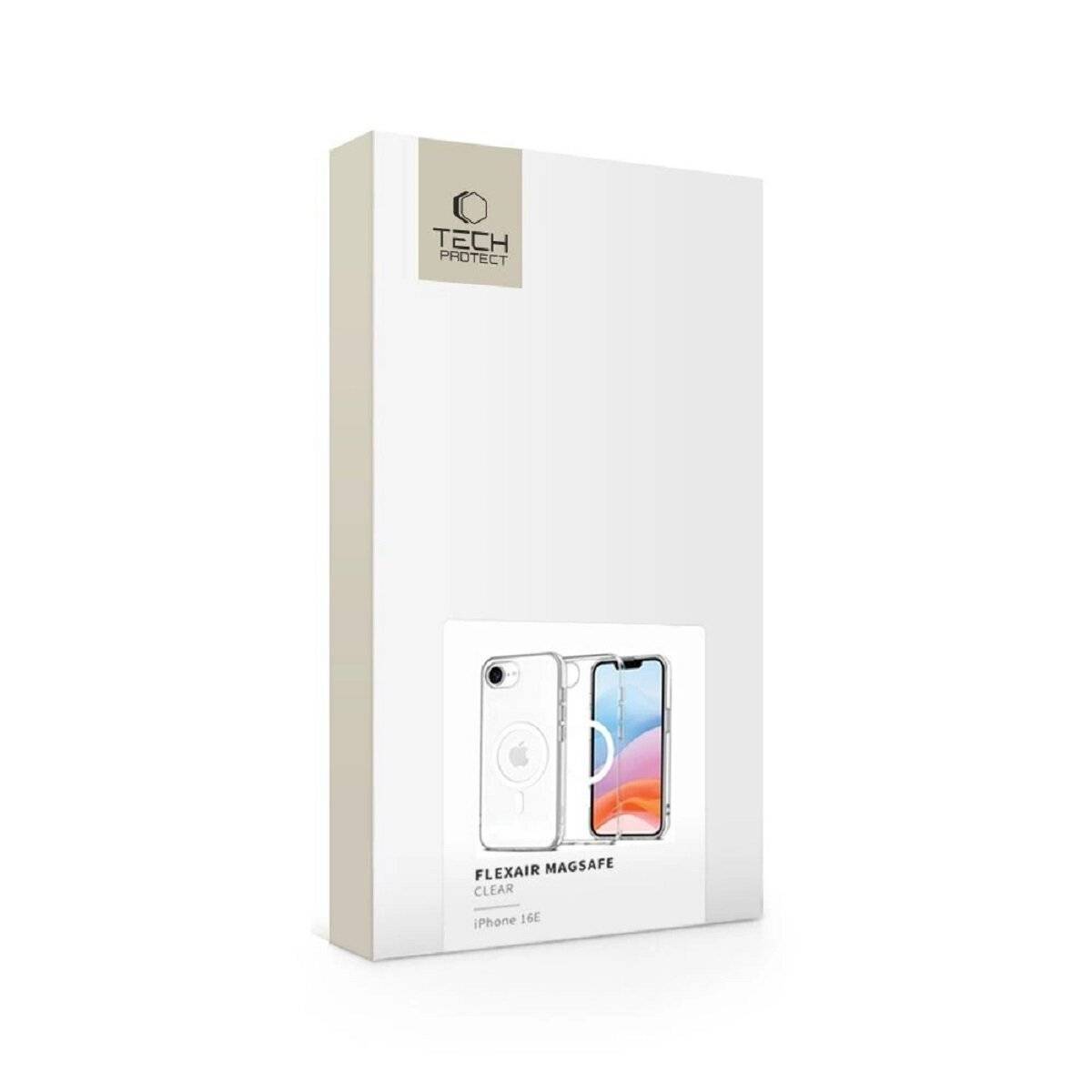 Tech-Protect FlexAir Hülle – Flexibles TPU-Case mit magnetischer Ladefunktion kompatibel mit iPhone 16e (SE 4 2025)