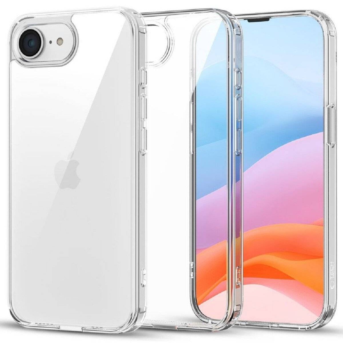 Tech-Protect FlexAir Hülle – Flexibles TPU-Case kompatibel mit iPhone 16e (SE 4 2025) Transparent