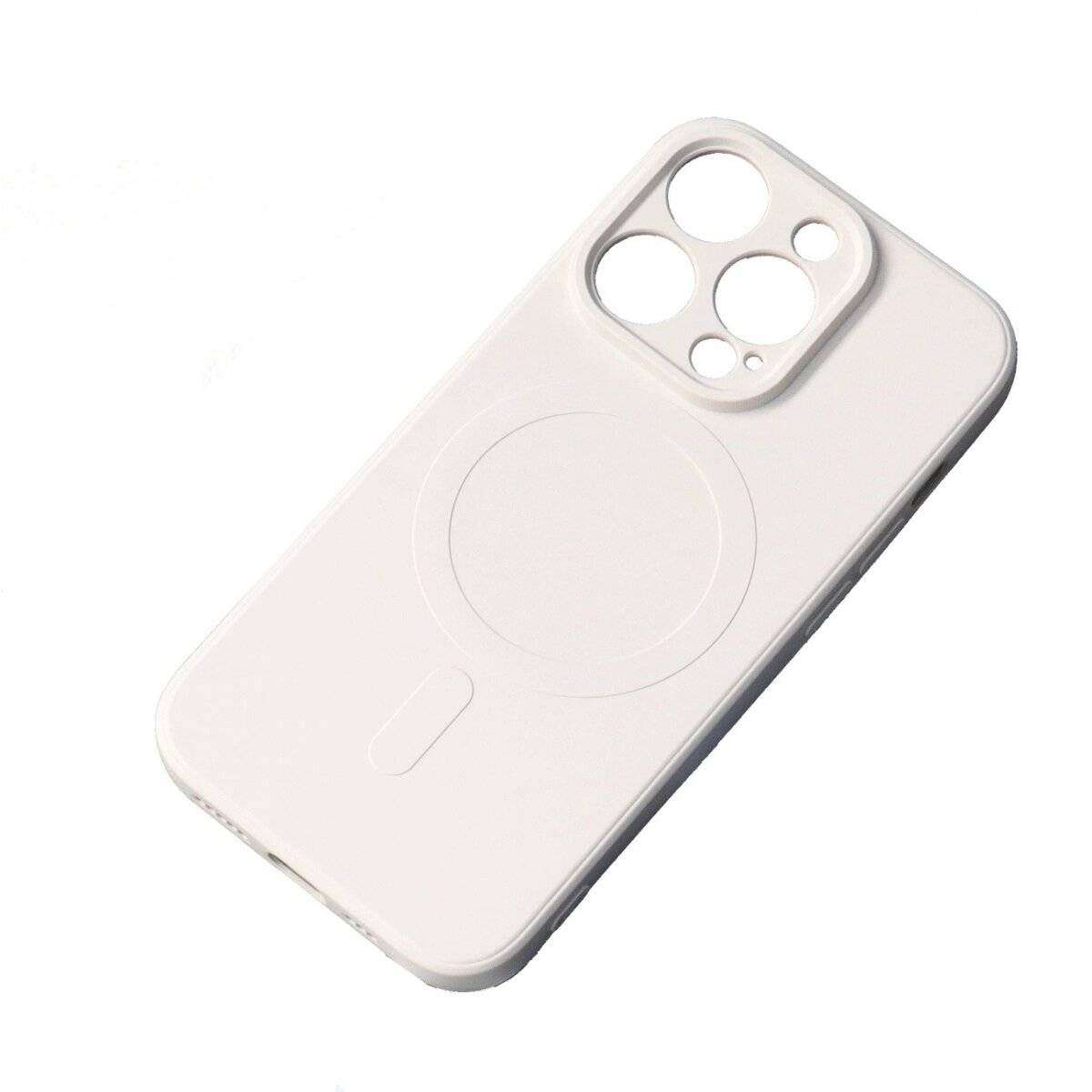 Silikoncase mit magnetischer Ladefunktion – Schlanke Handyhülle kompatibel mit iPhone 16e (SE 4 2025) Beige