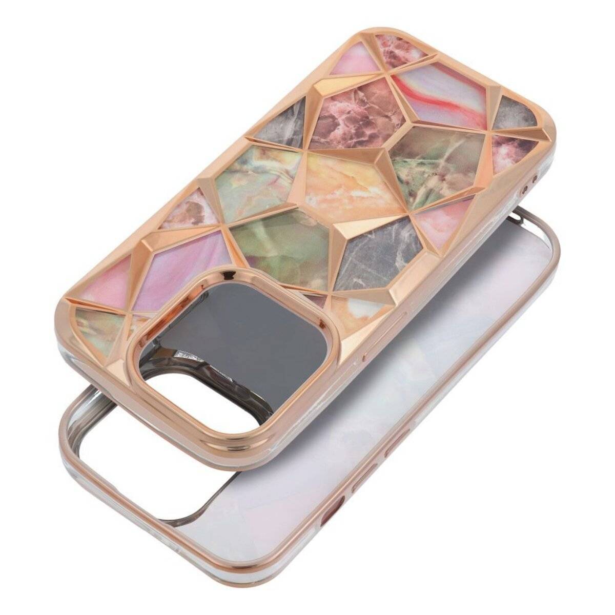 Twinki Handyhülle – Case mit Schutzrand & herausnehmbarer Einlage kompatibel mit iPhone 16e (SE 4 2025) Gold