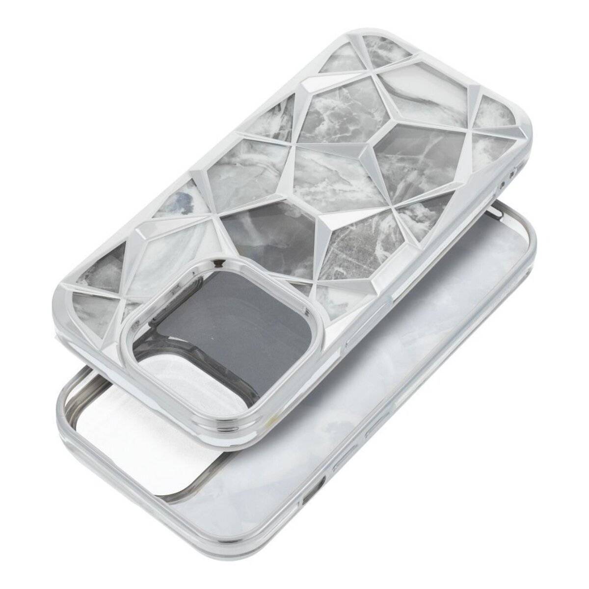 Twinki Handyhülle – Case mit Schutzrand & herausnehmbarer Einlage kompatibel mit iPhone 16e (SE 4 2025) Silber
