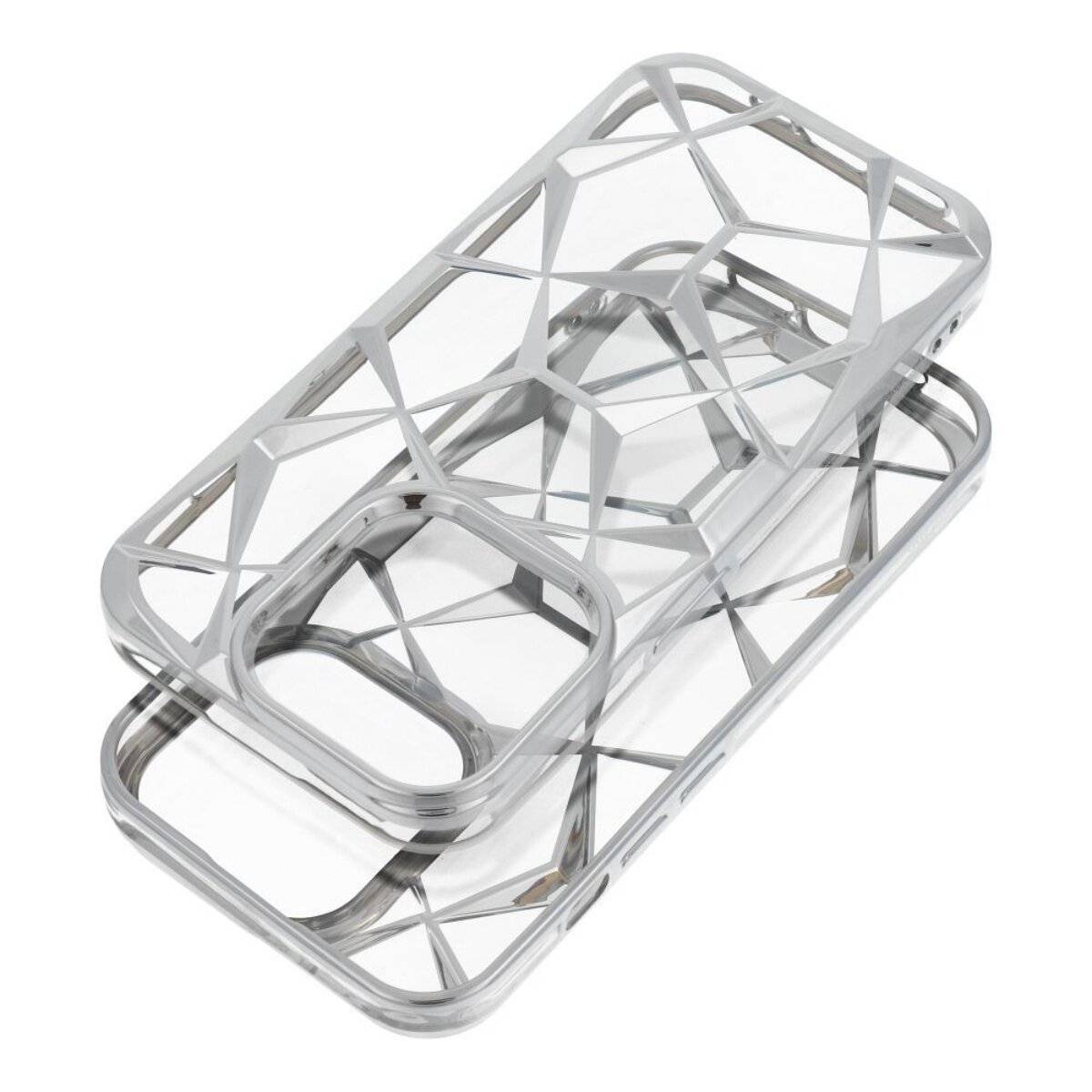 Twinki Handyhülle – Case mit Schutzrand & herausnehmbarer Einlage kompatibel mit iPhone 16e (SE 4 2025) Silber