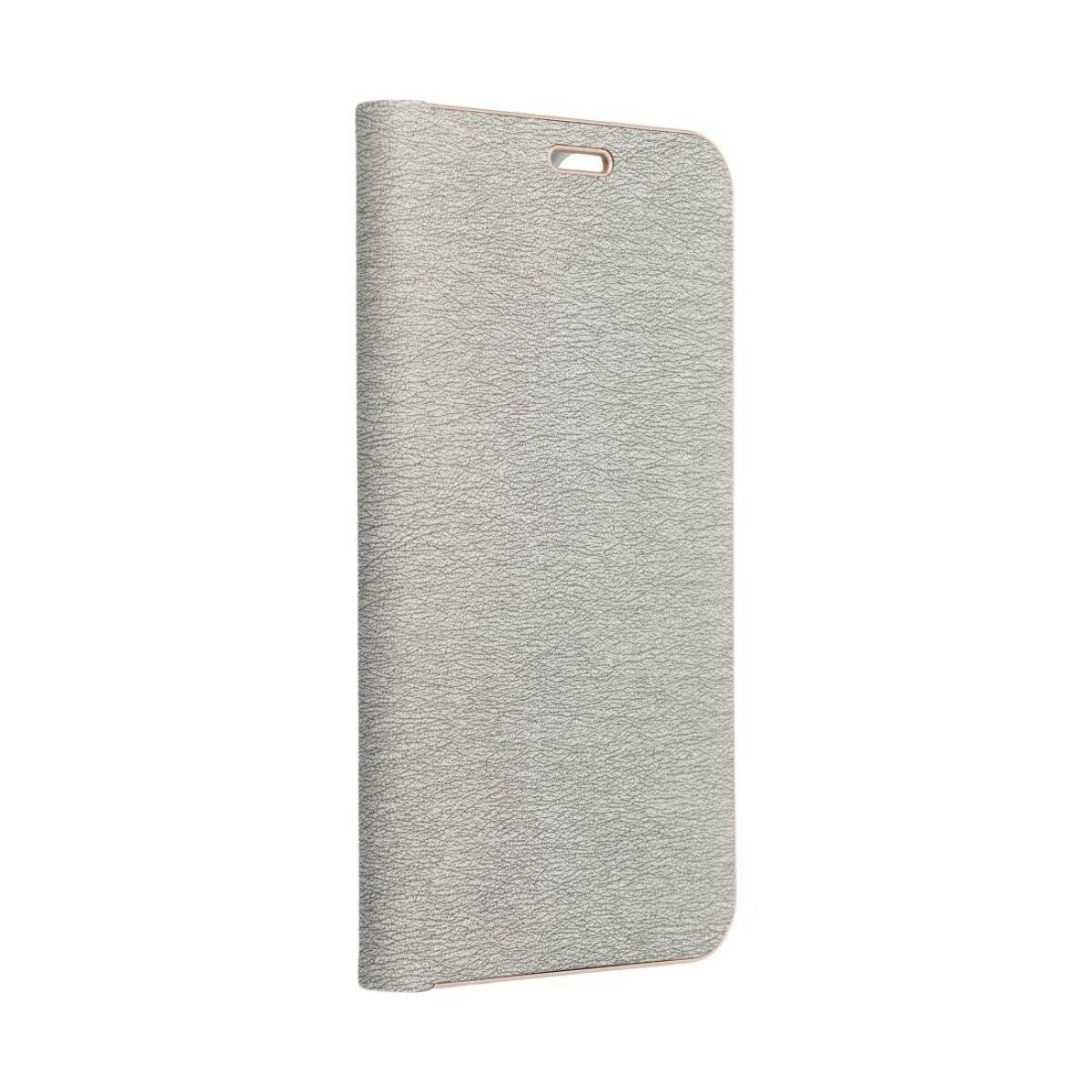 Luna Book Schutzhülle Smartphone-Hülle Handyhülle Bookcase-Hülle kompatibel mit iPhone 16e (SE 4 2025) Grau
