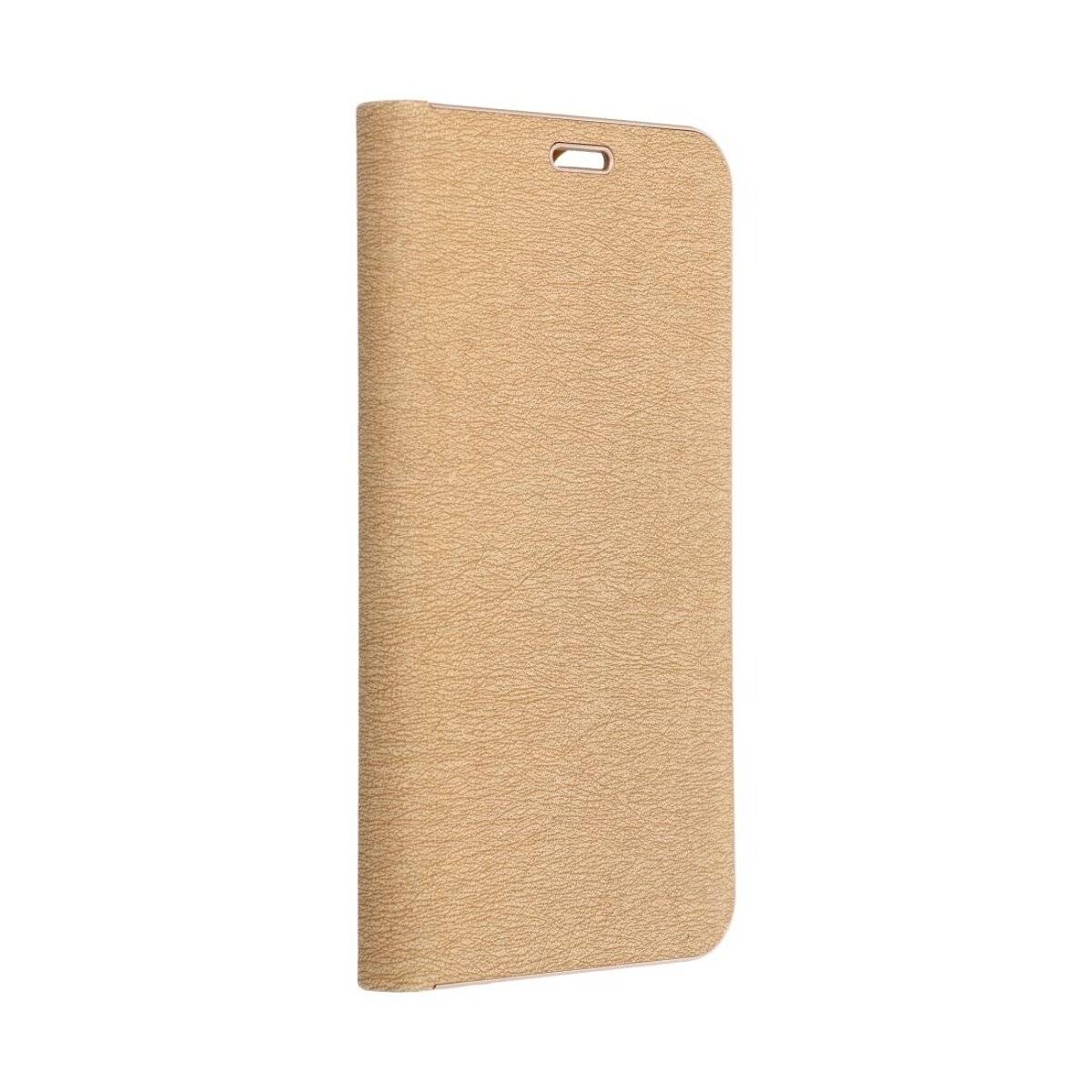 Luna Book Schutzhülle Smartphone-Hülle Handyhülle Bookcase-Hülle kompatibel mit iPhone 16e (SE 4 2025) Gold
