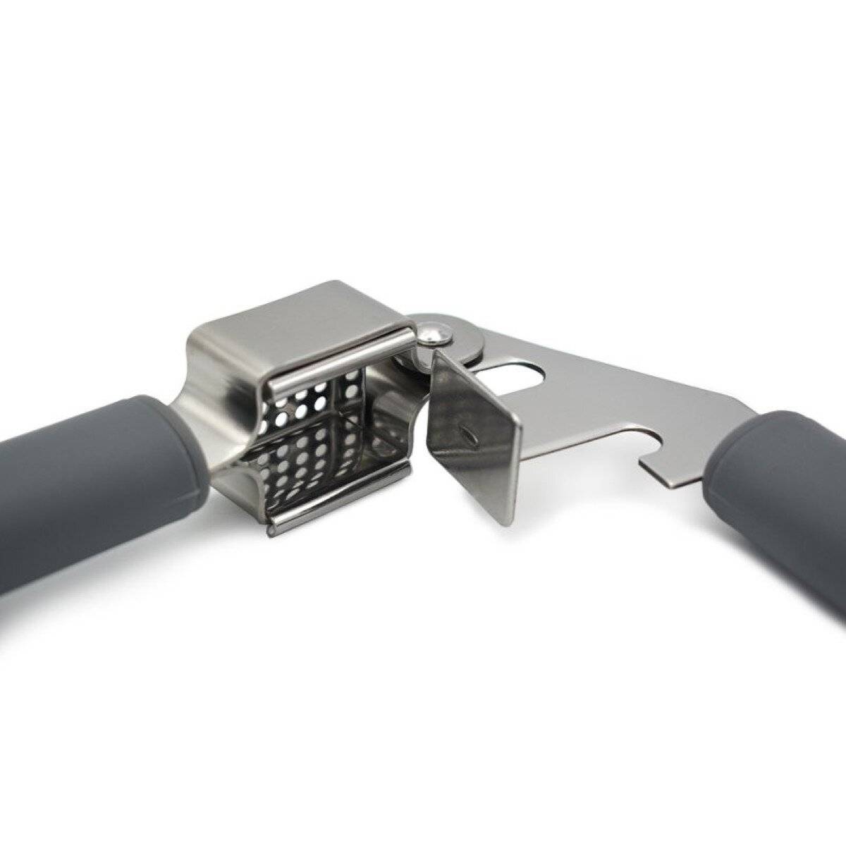 Knobluachpresse aus hochwertigem Edelstahl mit ergonomischem Griff & Sieb