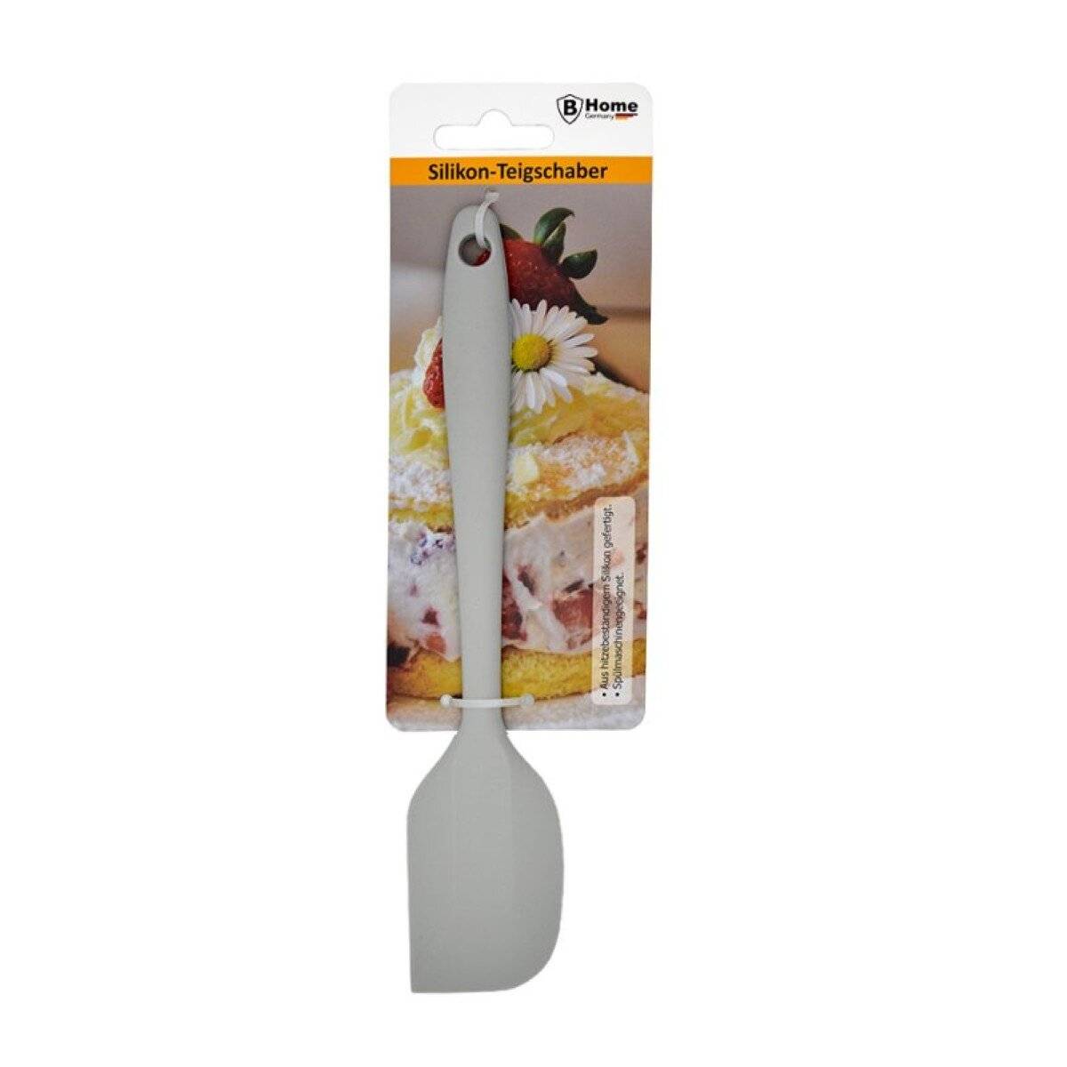 Teigschaber aus Silikon - Flexibel, ergonomisch & hitzebeständig - 20 cm